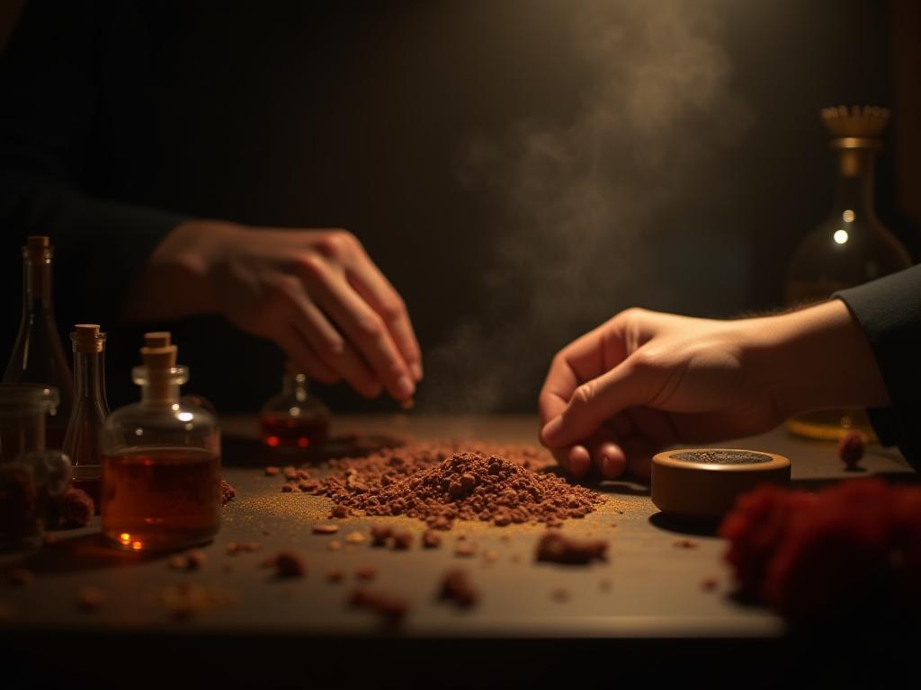 Image showcasing the art of perfume making